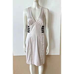 Max & Cleo Backless Strappy Champagne Cocktail Dress Sz 6 KAREN